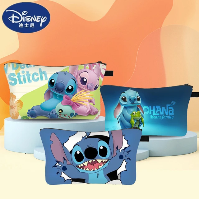 Trousse de toilette ou maquillage Lilo et Stitch bleu ciel