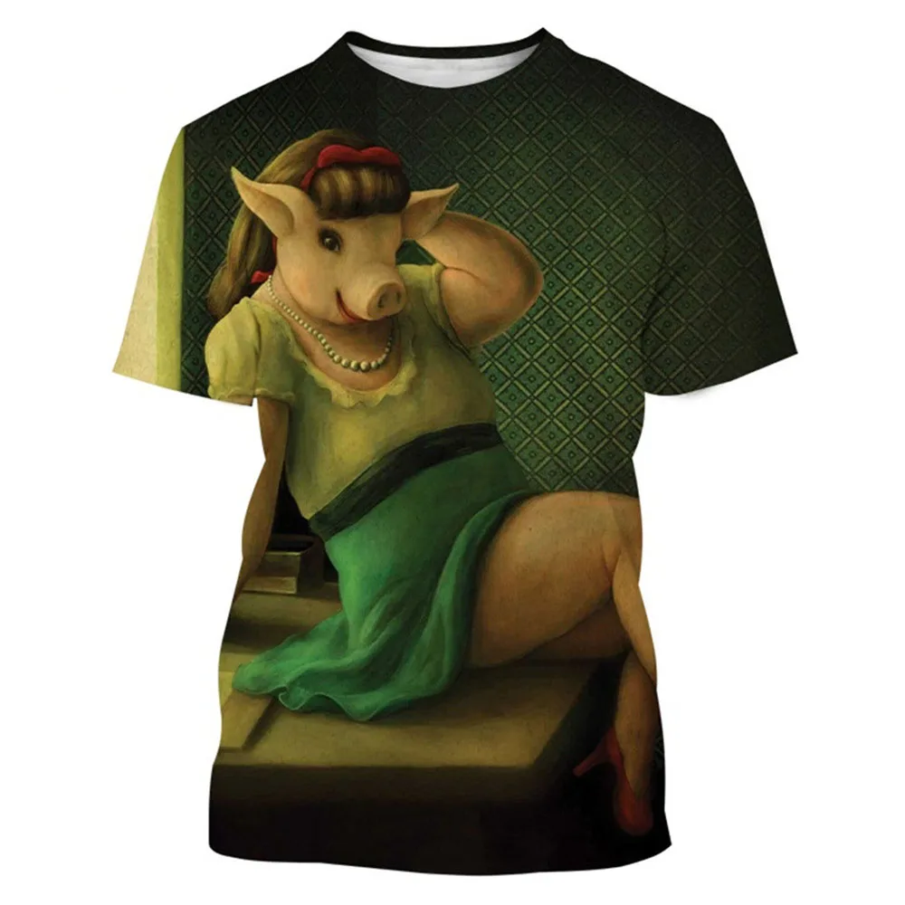 Рисунок 5 - Забавная Мужская футболка с изображением свиньи