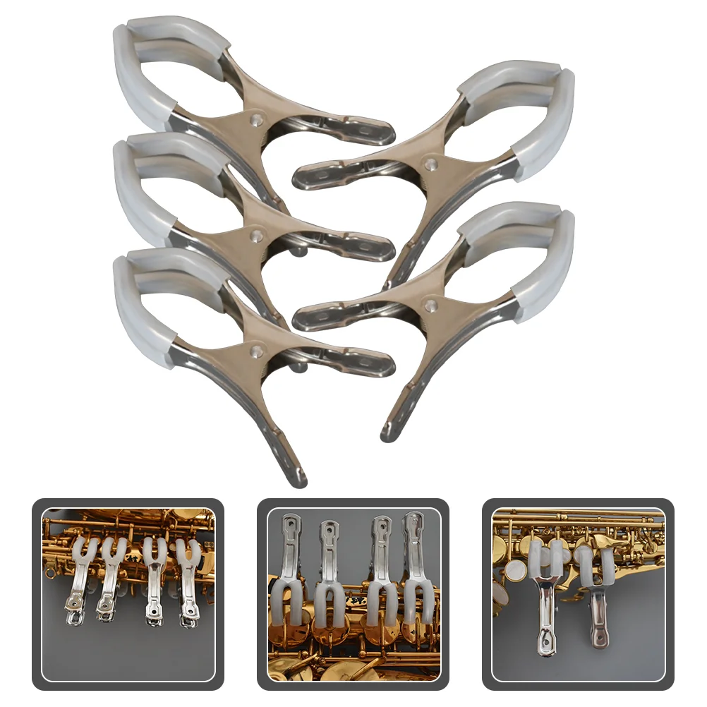 

5pcs Saxophone Flute Pad Replacement Tools Repairing Clip Indentation Tools