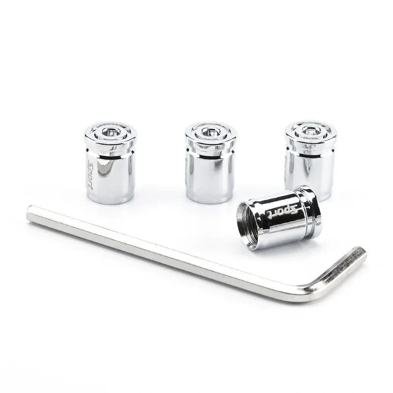 Premium Zinc Alloy Anti-Theft Tire Valve Caps