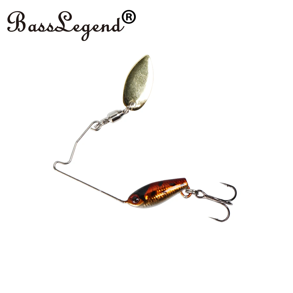 BassLegend Fishing Lure Area's Metal Blade Shad Tailspin Micro Spinnerbait  Bass Pike Trout Chub Perch Jigging Spoon 3.5g 5.5g 7g