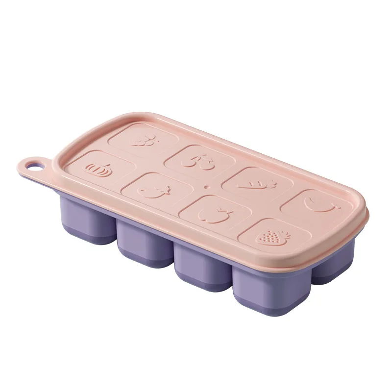 

Baby food storage Silicone hot dog sausage mold Homemade baby food supplement egg fruit pureed box Silicone mold food container