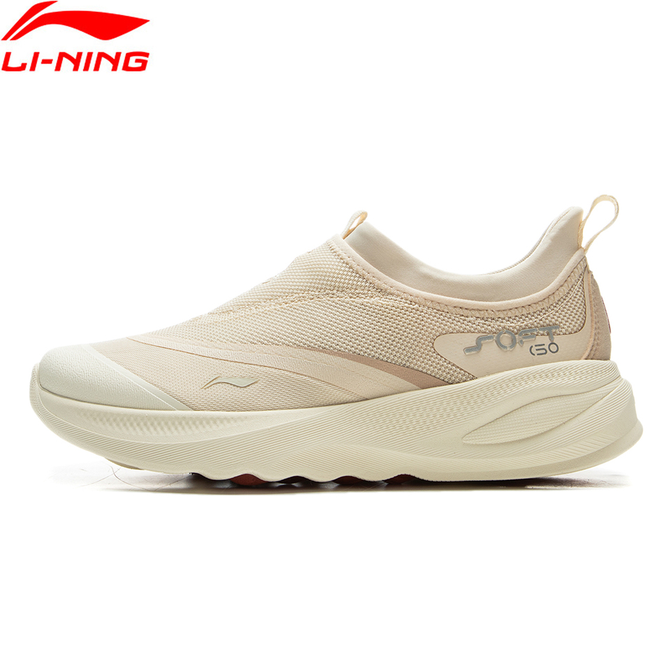 Li-Ning Women SOFT GO 2 Slip-on Casual Walking Shoes COMFOAM Breathable Flexible LiNing Comfortable Sports Sneakers AGLV006