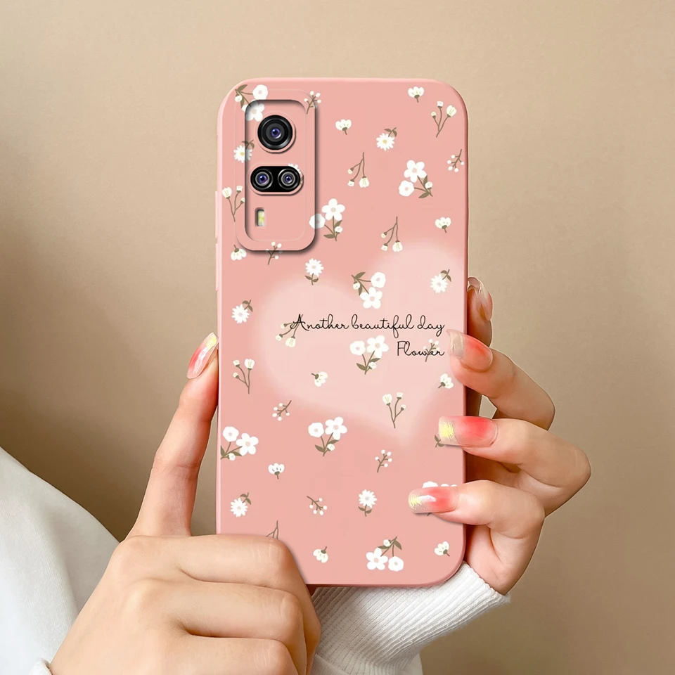 Cute Panda Dog & Floral Liquid Shell Soft Protective Luxury Case - Vibrant Design Cover