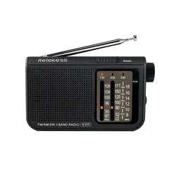 Retekess V117 Radio Analogique Portable avec Son Amélioré et Design Facile à Utiliser