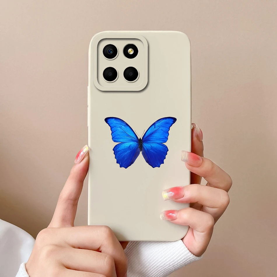 thumbnail image 1 of For Huawei Honor X6 X6S X6A Phone Case Butterfly Heart Liquid Silicone Camera Protection Back Cover For Honor X 6 X6 S A Funda, 1 of 5