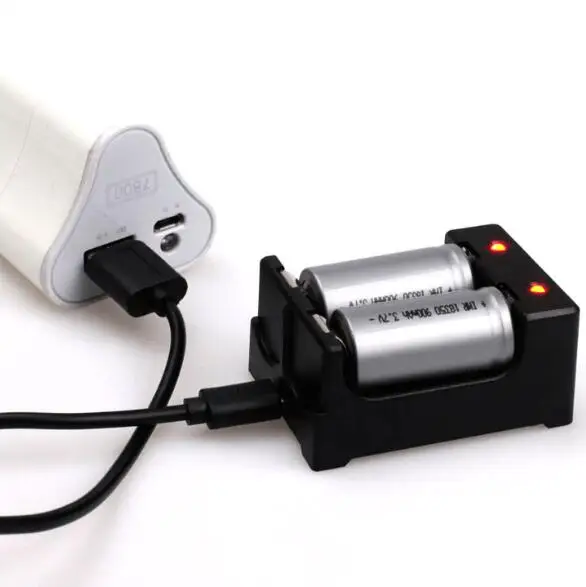 Zhiyun 18350 O 18650 Scatola Caricabatteria Per Zhiyun Feiyu Z One Pro, Z1 Rider Micro Usb Con Luce A Led