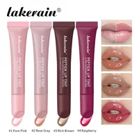 Lakerain 4-color Polypeptide Tinted Lip Balm Moisturizing Long-lasting Hydrating Water Gloss dewy and glossy mirror lip make up 1
