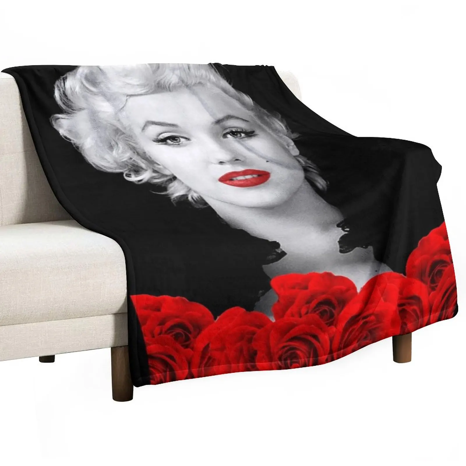 

Marilyn Monroe - Love - D70 Throw Blanket Flannels Sofa Quilt Blankets