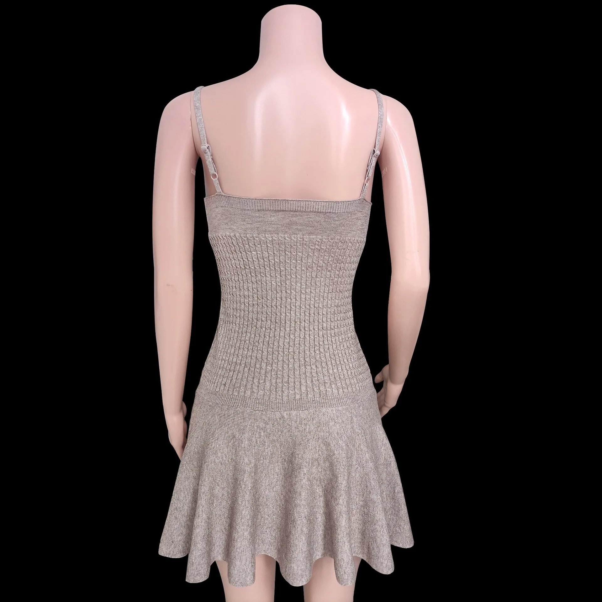 Minivestido de punto acanalado con cuello halter floral para mujer, vestido sexy de verano sin mangas con pliegues, vestido de fiesta ajustado Y2K para mujer