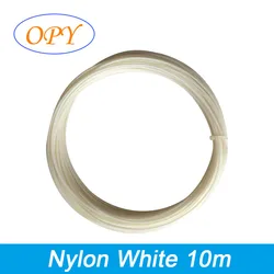 Premium Nylon PA66 3D Printer Filament - 1.75mm, 1kg Spool, Natural Finish (NYLON White 10m)
