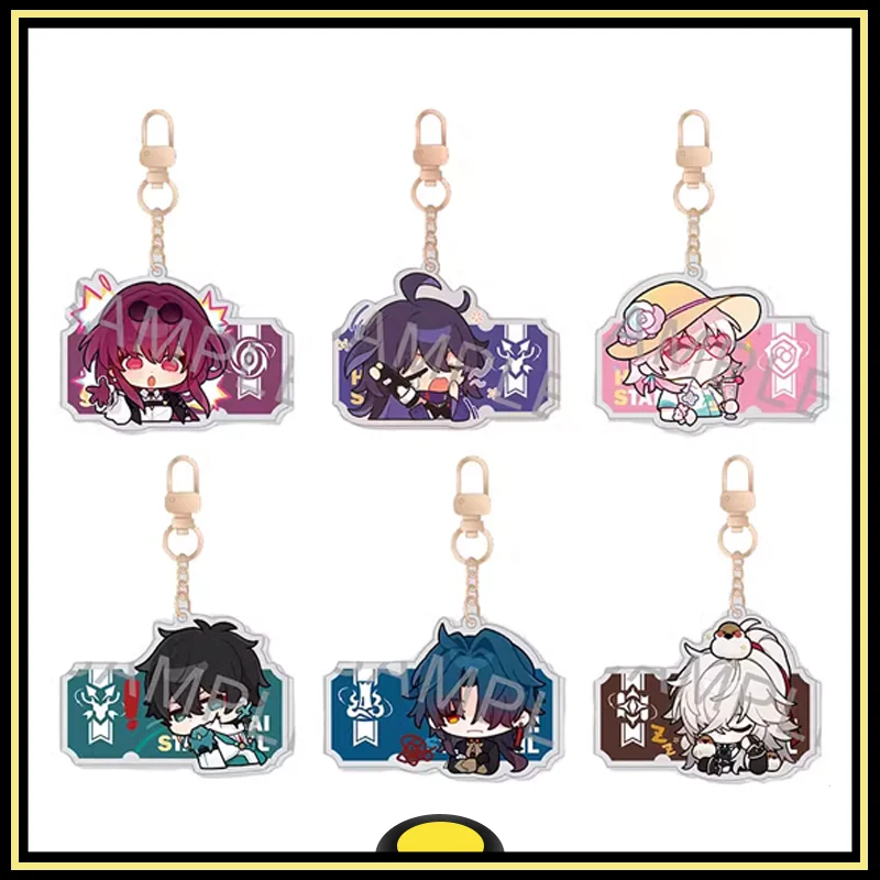 

Honkai Star Rail Peripherals Acrylic keychain q version Himeko Dan Heng March 7th Gepard Landau Brand New Genuine In Shelf