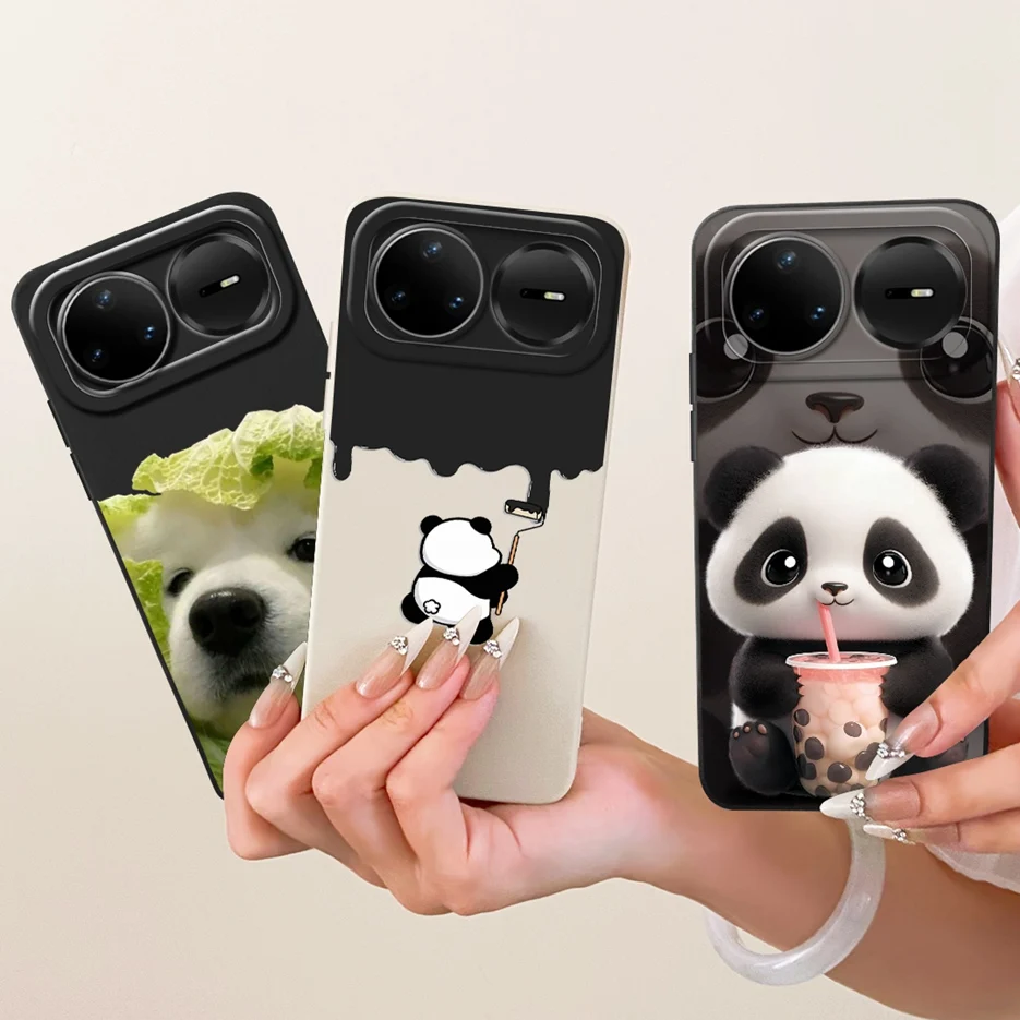 Cute Dog & Panda Cartoon Soft TPU Phone Case Cover - For Huawei Nova 15 Pro Ultra 5G
