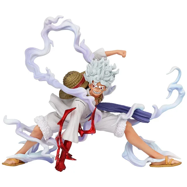 One Piece Figure Anime Sun God Nika Luffy Gear 5 Action Figures Gk Statue PVC Model Toys Room Ornament Children Gifts - no box