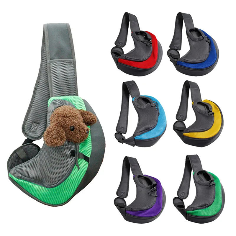 Dog Carrier Bags Pet Accessories Outdoor Travel Kitten Puppy Shoulder Bag Breathable Mesh Oxford Handbag Pouch For Cats Dogs |