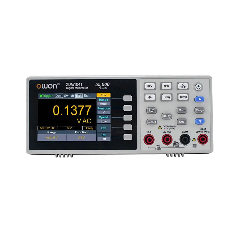 

OWON 4 1/2 XDM1041 Benchtop Digital Multimeter 55000 Counts True RMS 3.5inch LCD USB DC/AC Current Voltmeter Temperature Tools