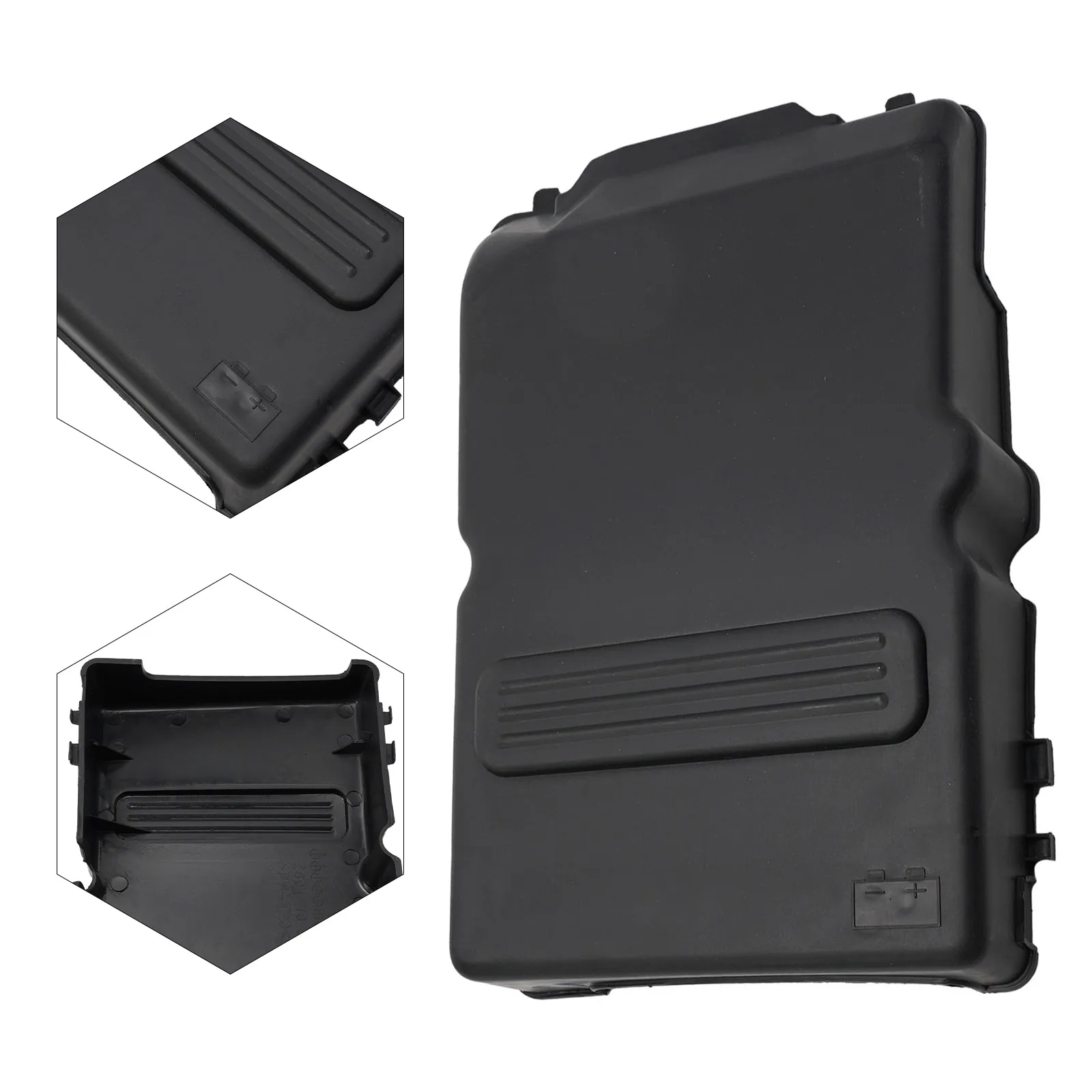 

Durable Battery Box Cover Battery Box Tray Electric Components Plastic Plug-and-play Black For Mazda 3 2004-2012