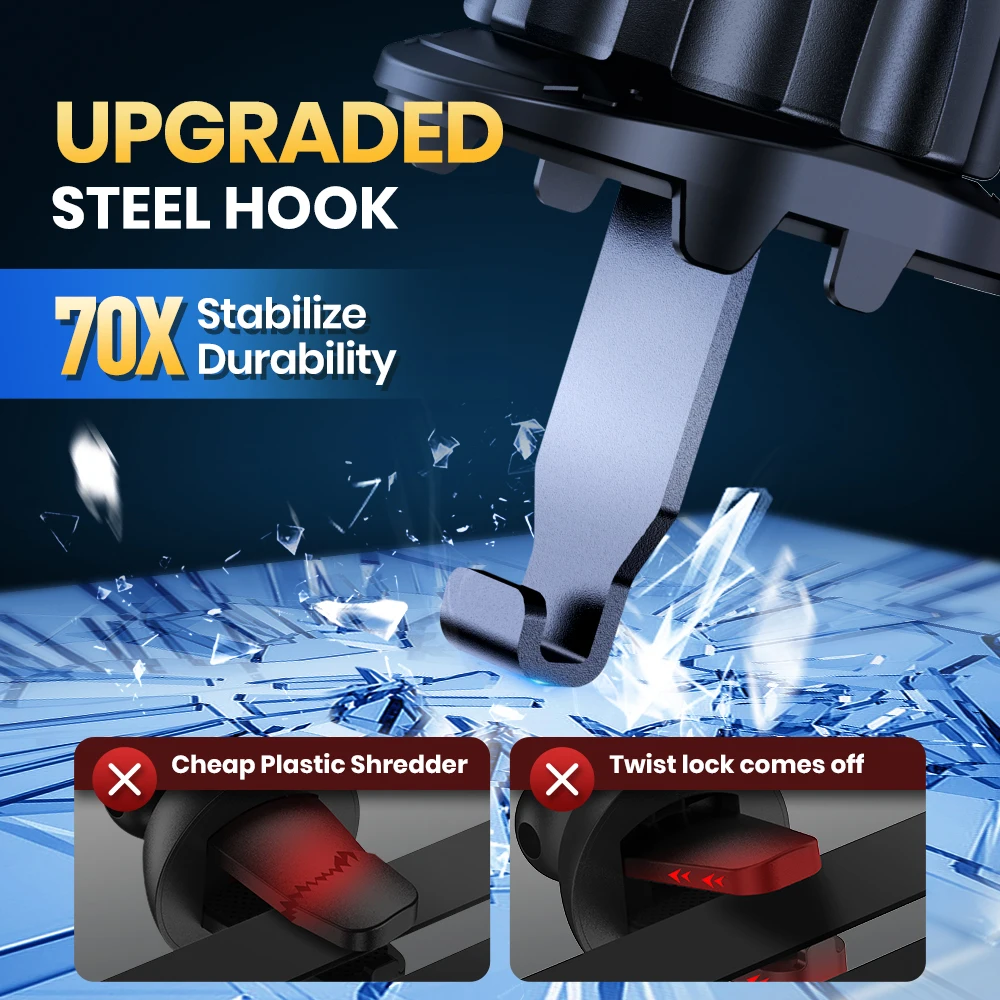 Premium Magnetic Hook Car Phone Holder 4