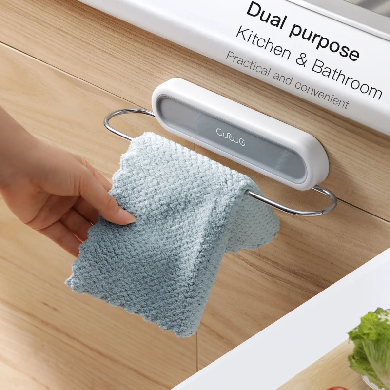 Toilet Towel Rack Bath Holder Suction Wall-mounted Bathroom Shelf Free Punching Storage Rack towel rack