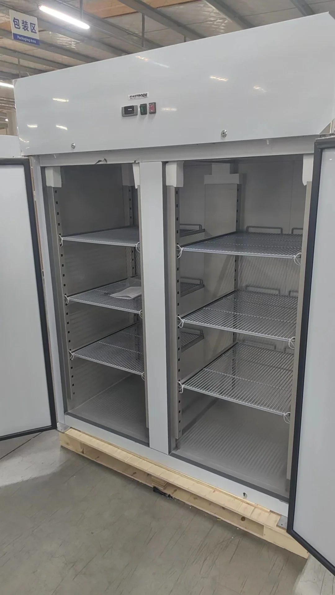 1200L CNJT refrigerator freezer double solid door commercial European upright cabinet for restaurant hotel