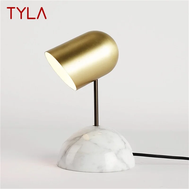

TYLA Modern Table Lamp Simple Fashion Marble Desk Light LED For Home Bedroom Hotel Living Room Decorative