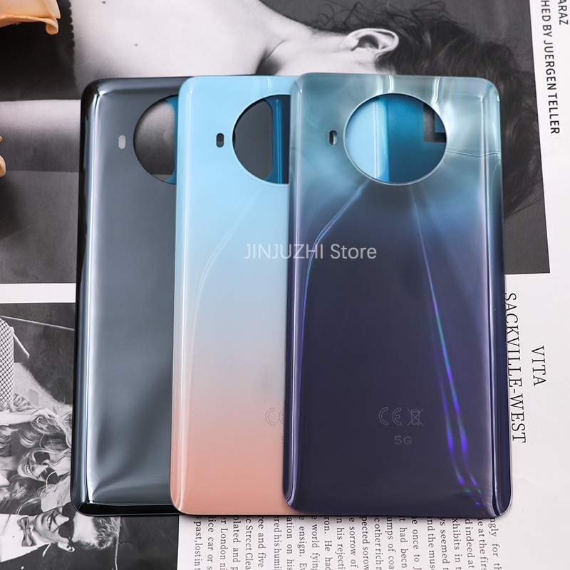 For Xiaomi Mi 10T Lite 5G Battery Back Cover Mi 10T Lite Rear Door 3D Glass Panel Glass Housing Case Adhesive Stickers Replace