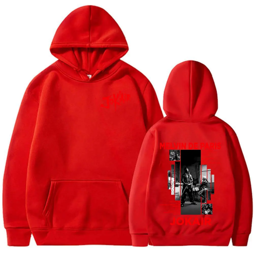 Sweat à Capuche Graphique Jok'air Jok'travolta - Style Hip-hop Vintage, Unisexe - Matière Polaire Douce, Poche Kangourou - 6