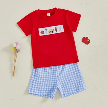 Boys’ Embroidered Summer Set 1