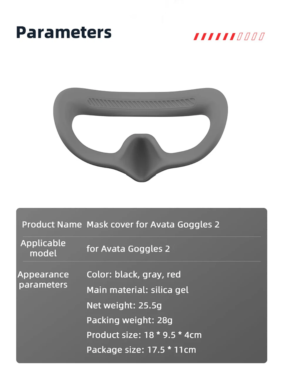 JMT Für Fatshark HD2 HD3 HDO FS-HVD FPV Brille Panel Magic Sponge Augenmaske Pad Ersatz Frontplatte Lycra Stoff Schwamm Dichtung – Detail 24