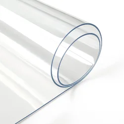 Durable Clear Table Protector - Waterproof & Oil - Proof PVC Mat for Versatile Indoor & Outdoor Use (Width 195)