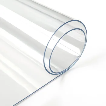 Tappetino da tavolo in PVC trasparente, protezione da tavolo in vetro morbido per uso interno ed esterno impermeabile a prova di olio per una versatile protezione superficiale 1