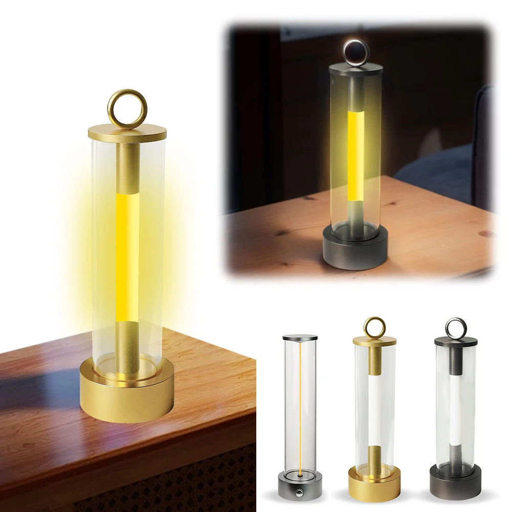 무선 LED 데스크 램프, 터치 컨트롤, 무선 테이블 램프, 조도 조절, 간단한 나이트 스탠드 램프, 침실 거실 장식, 3 단 기어