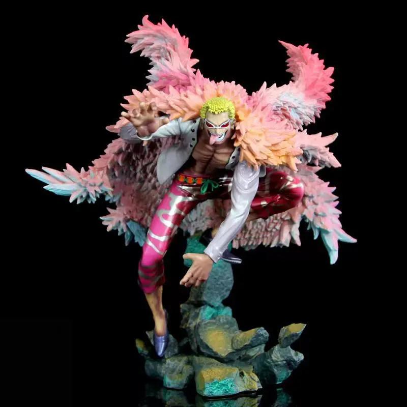 

31CM Anime One Piece Donquixote Doflamingo Portrait of Pirates Action Figure PVC Model Doll Collection Decoration Kids Toys Gift
