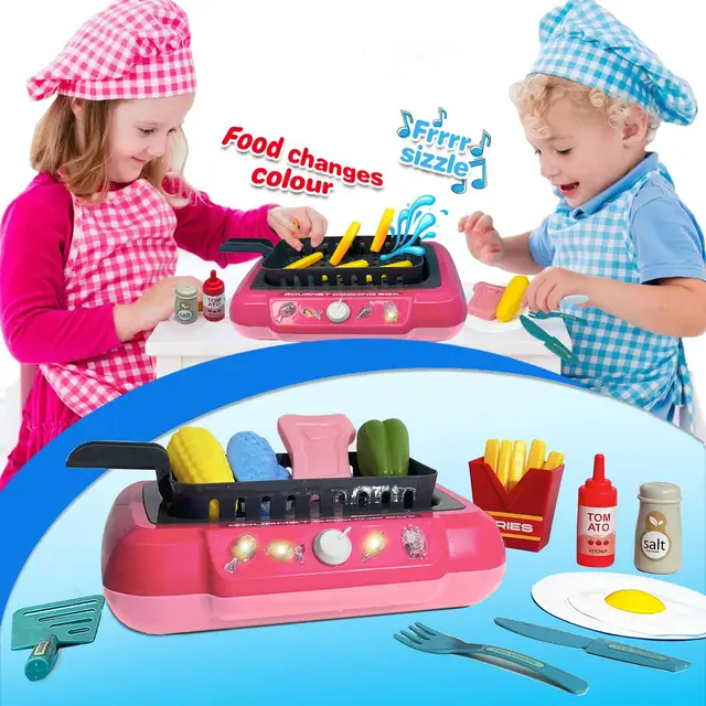 14082-499437.jpeg Color Changing Kids Food Fryer Pretend Play Toy for kids 3