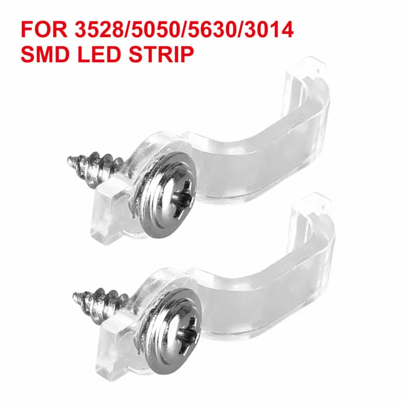 รูปสินค้า คลิปยึด LED Strip 50/100 ชิ้น ยึดแน่น ไม่หลุด