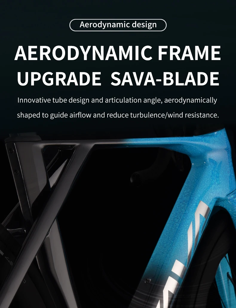 SAVA nueva hoja SLR8 C60 bicicleta de carretera de fibra de carbono, bicicleta DI2 para adultos 700C con componentes SHIMANO ULTEGRA Di2 R8170 bicicleta de carreras de alta gama