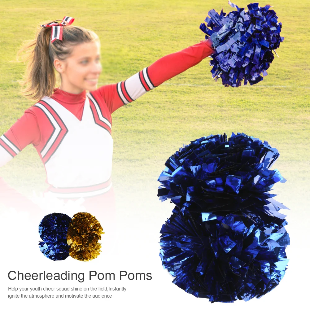 Bright Color Cheerleading Pompoms Environmental Protection Material for Cheer squads Dancers