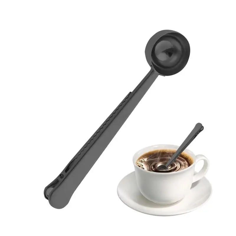 

Stainless Steel Measuring Spoon Multi-functional Stainless Steel Spoon Clip Rustproof Scoop For Coffee Shop For Tea Sugar Flour