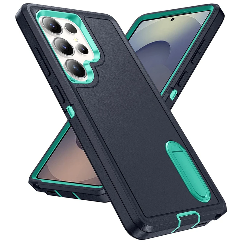 Heavy Duty Drop Shockproof Phone Case with Holder - Durable Protection Cover