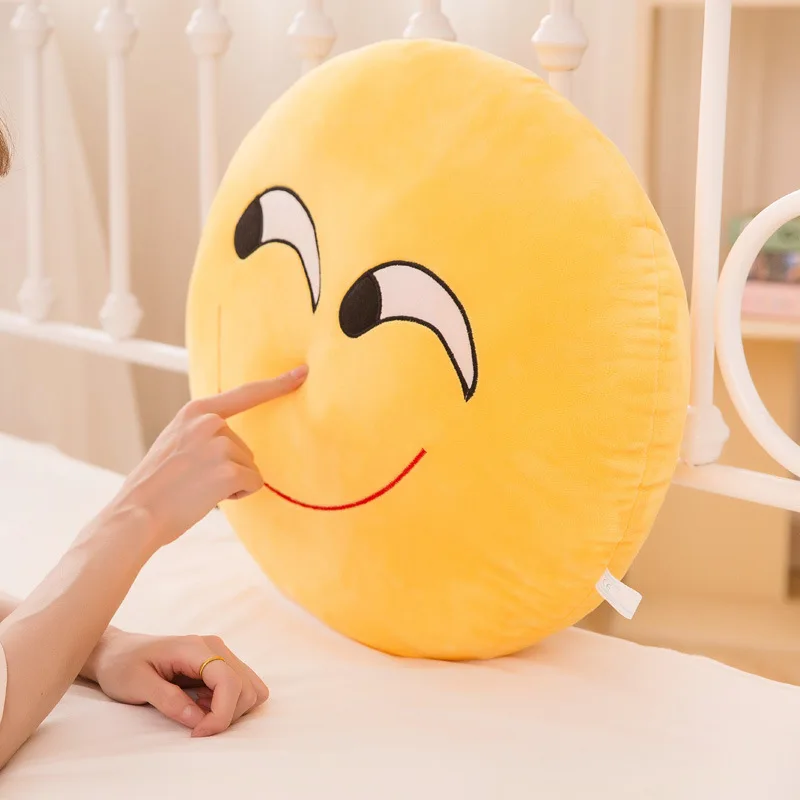 새로운 32cm 귀여운 베개 낮잠 쿠션 재미있는 표정 화난 얼굴 파티 플러시 인형 실내 장식품 어린이 장난감 휴일 선물