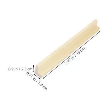 8 Pcs Wooden Letter Naments Domino Stand Rack Display Base Diy Building Blocks Storage Material Versatile Use Elegant Natural 1