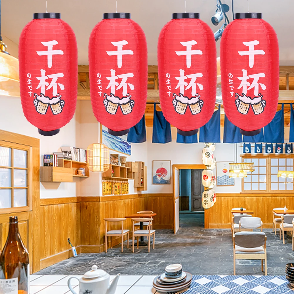 Coloured Painting Festival Decoration Lantern Japanese Style Funny Paper Lantern Restaurant Decor Ornament for Sushi Restaurant