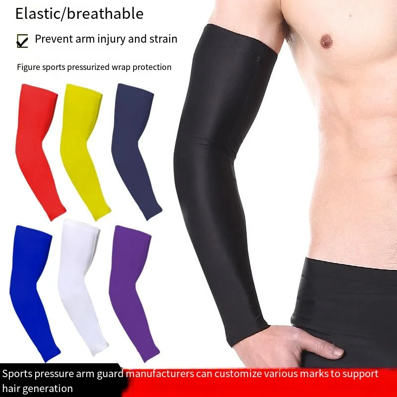 Sports Cool Arm Sleeves Cycling Basketball UV protector compression arm sleeve
