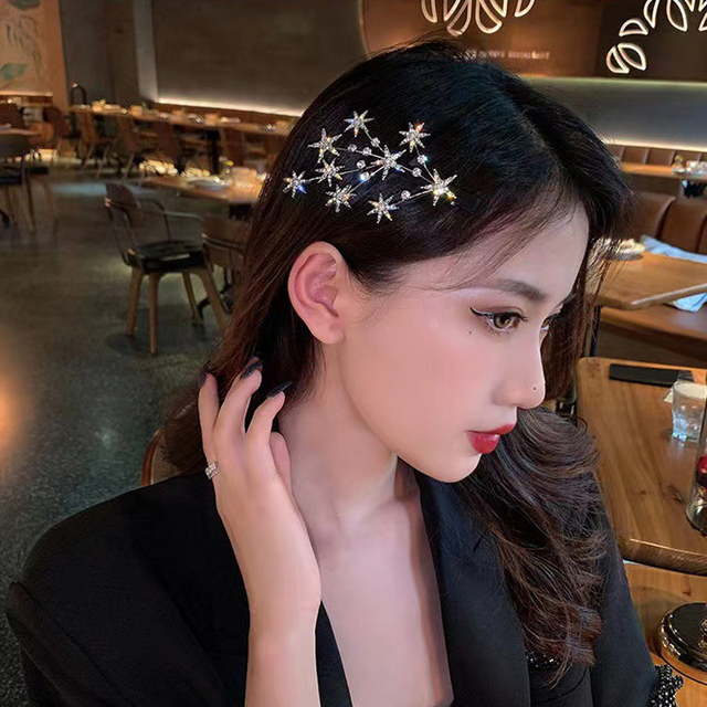Elegant Crystal Bride Hair Comb Headwear Rhinestone Pearl Bridal Hair Clip Accessories Jewelry for Women Braiding Tool