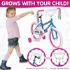 Adjustable Seat & Handlebar Kids Bike, Suitable for Ages 4-12, 18/20 Inch