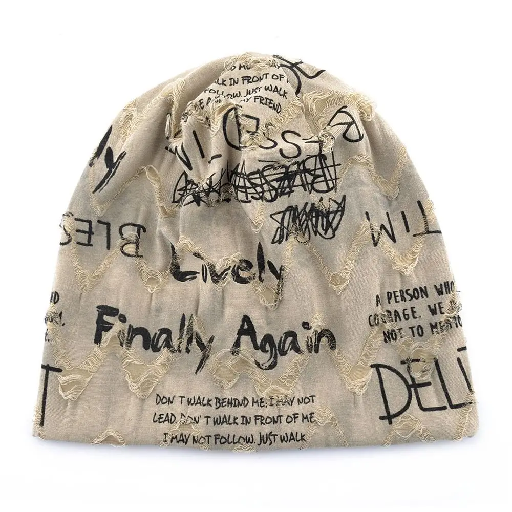 Lässige dünne Mütze mit Buchstaben-Aufdruck, Wasteland-Stil, lockerer Stil, Hip-Hop-Mützen, Streetwear-Design, Vintage-Mütze, Unisex-Kleidung – Detail 7