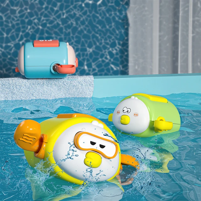 Baby Bath Toys 2 3 4 Years Infant Bathtub Water Play Toys Cute Clockwork  Animal Swimming Pool Games Children Floating Toys Gifts - AliExpress