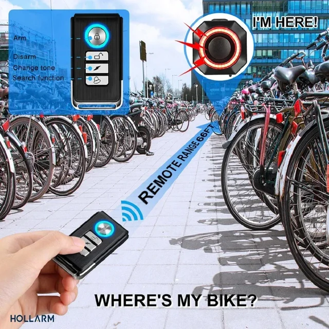 SF33R Bicycle Anti-theft Alarm Smart Brake Sensing Taillight Bell Function Wireless Remote Control Find The Vehicle Location 3