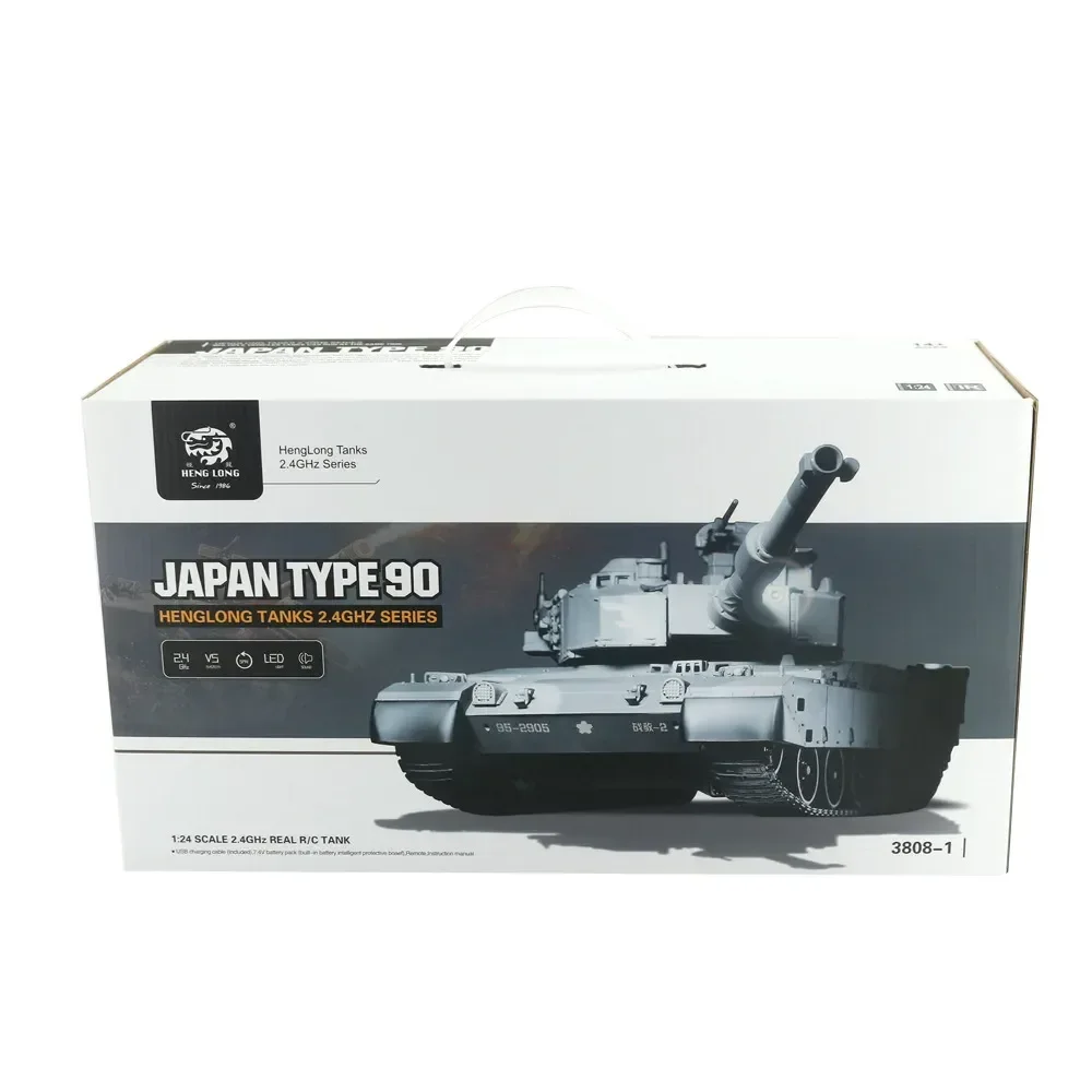 Genuine Rc Henglong 1/24 Scale Abrams M1a2 Us Battle Tanks Airsoft Panzer Model Remote Control Vehicle Combat Boy Xmas Toy Gift 2