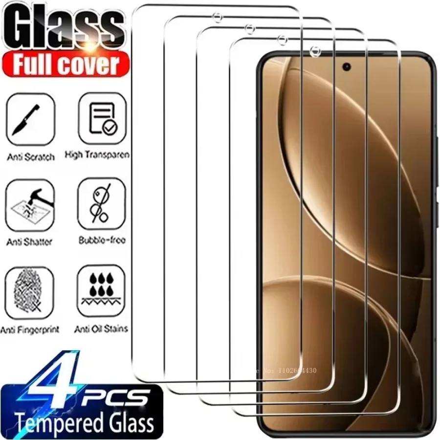 4PCS Unlock Screen Protector - Tempered Glass Full Cover HD Protection